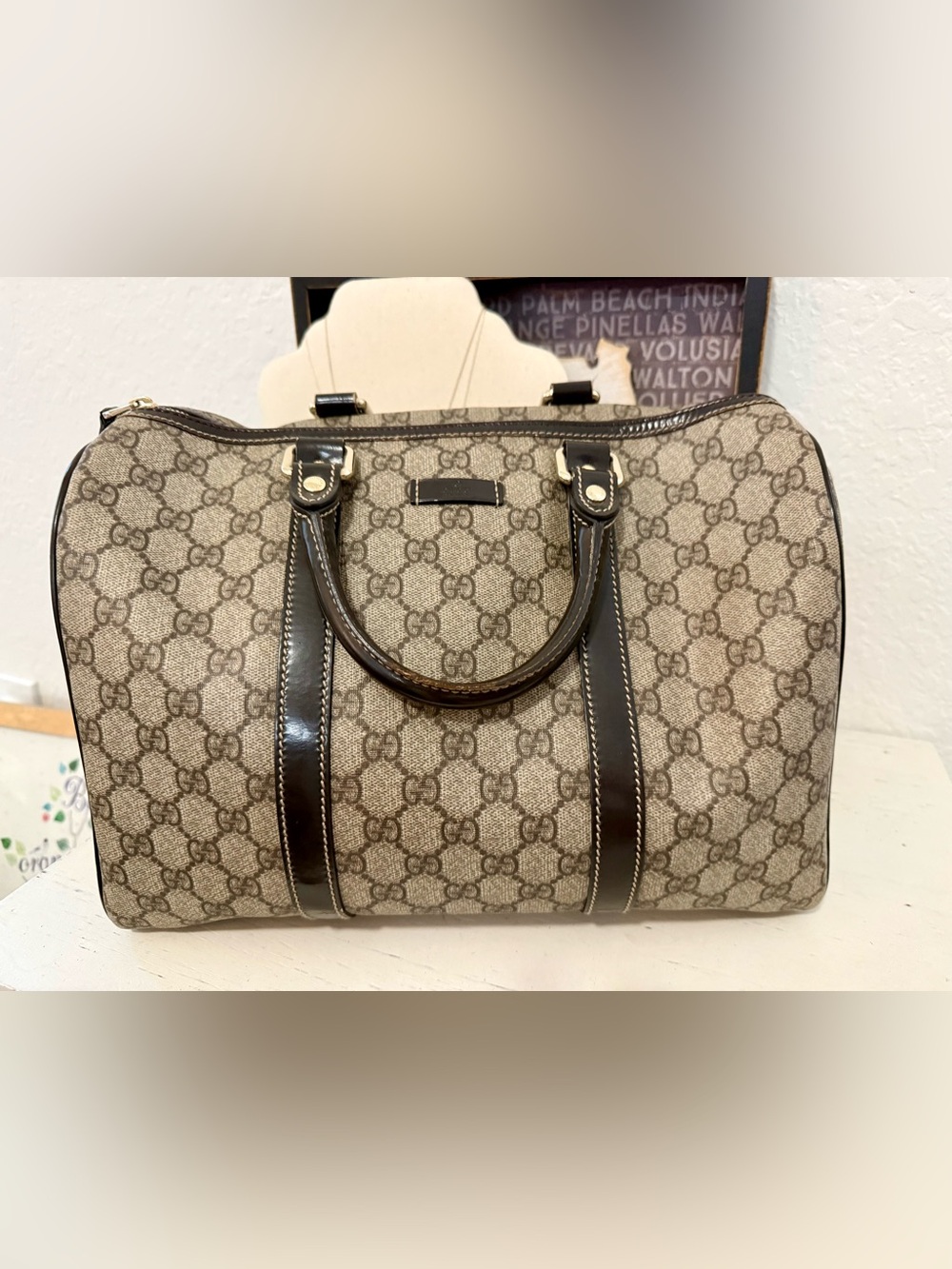 gorgeous GUCCI authenticated JOY BOSTON BAG